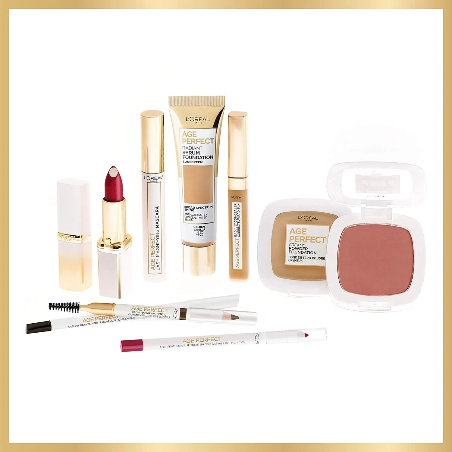 L'Oreal Paris Age Perfect Radiant Serum Foundation with SPF 50, Golden Vanilla, 1 fl. oz.