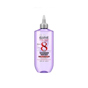 L'Oreal Paris Elvive Hyaluron Plump Flash Hydration Wonder Water Hair Rinse, 8 Second Hydrating Hair Care Treatment for Soft, Shiny Hair, 6.8 Fl Oz