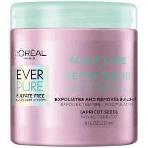 L'Oreal Paris EverPure Exfoliating Scalp Care   Detox Scrub with Apricot seed, 8 Ounce