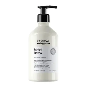 L’Oreal Professionnel Metal Detox Shampoo - Hard Water Chelating Shampoo For Damaged Hair, Removes Metal Build Up and Protects Color & Shine, Paraben & Sulfate Free