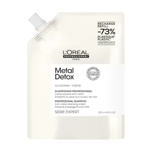 L’Oreal Professionnel Metal Detox Shampoo - Hard Water Chelating Shampoo For Damaged Hair, Removes Metal Build Up and Protects Color & Shine, Paraben & Sulfate Free