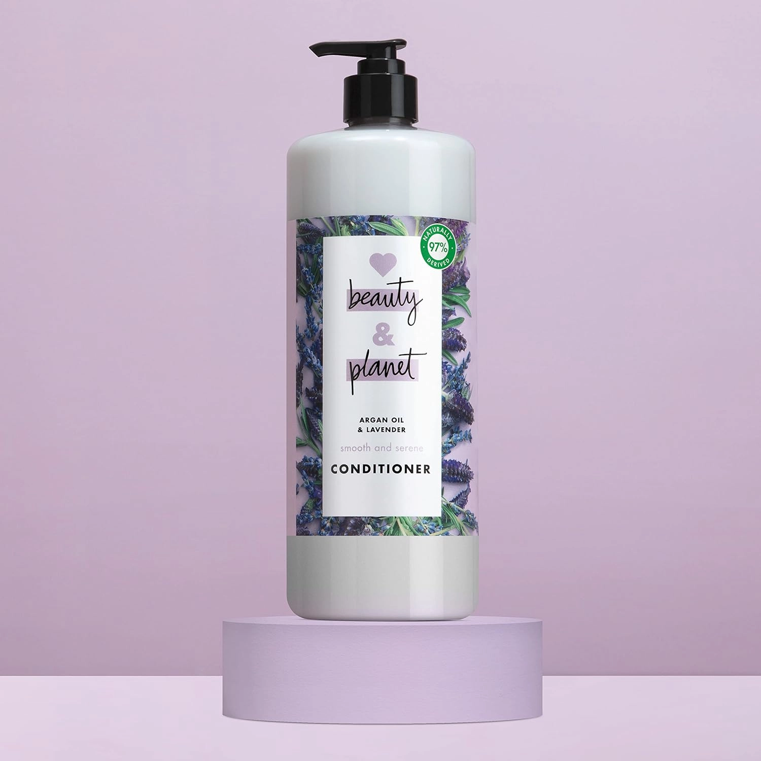 Love Beauty and Planet Smooth and Serene Dry Hair Conditioner Argan Oil & Lavender for Frizz Control Paraben Free, Silicone Free and Vegan Dry Hair Treatment 32.3 oz