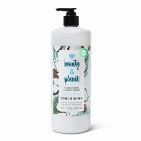 Love Beauty and Planet Volume and Bounty Thickening Conditioner Coconut Water and Mimosa Flower Hair Thickener Products for Fine Hair Silicone-Free, Vegan, 32.3 oz
