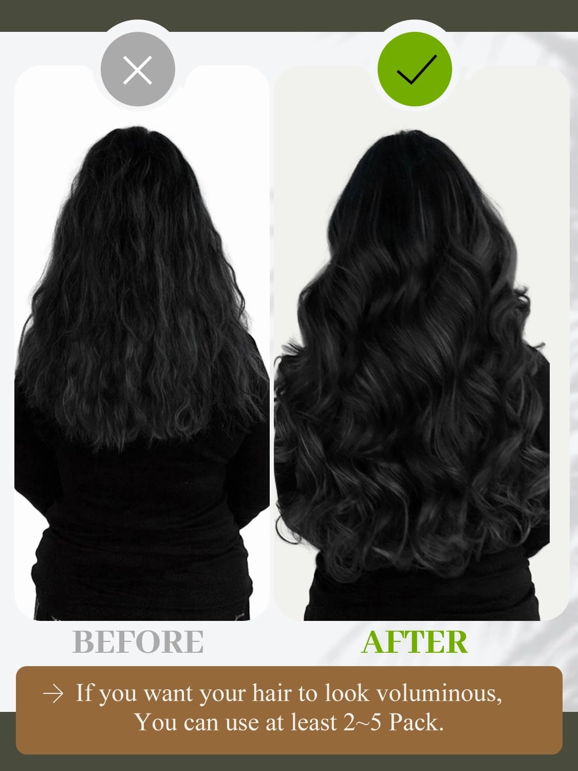 Loxxy Seamless Body Wave Clip Ins for Black Women, 18 Inch Clip in Hair Extensions Body Wave Remy Human Hair Brazilian Natural Black Color 110g 7 Pieces