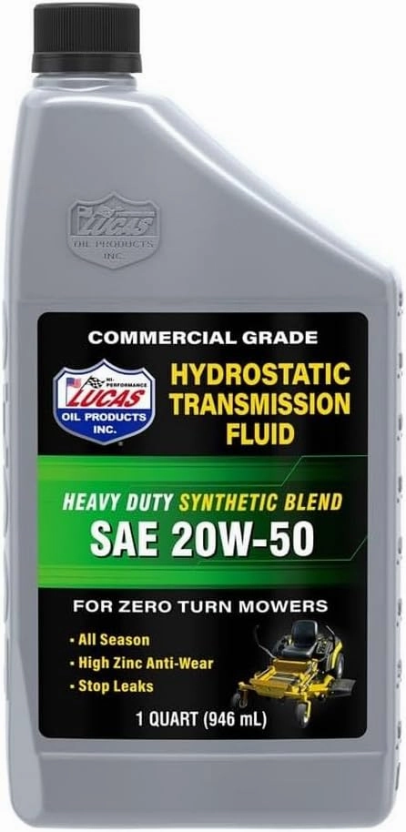 Lucas Oil 11300 Synthetic Blend SAE 20W-50 Hydrostatic Transmission Fluid - 1 Quart