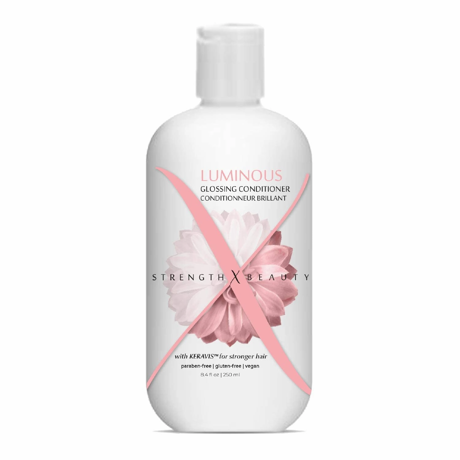 Luminous Glossing Conditioner - Moisturizing Instant Detangler for Shine & Volume - Vegan Paraben-Free Formula w/Keravis PE (8.4 oz. salon size)