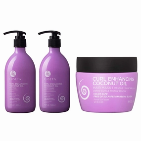 Luseta Curl Enhancing Shampoo & Conditioner and Hair Mask, Deep Treatment for Culy Hair, Anti-frizz and Repair Damaged Hair