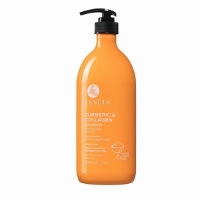 Luseta Hair Growth Shampoo with Turmeric & Collagen, Thickening Hair Volumizing Shampoo for Women and Men Thinning or Oil Hair, Color Safe Shampoo for Treated Hair Sulfate and Parabens Free 33.8Oz