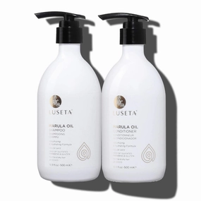 Luseta Marula Oil Shampoo & Conditioner Set, for Fine and Dry Hair, 2 x 16.9 Oz