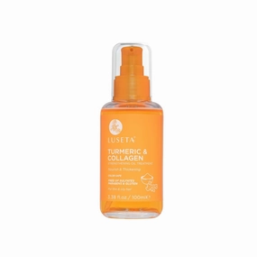 Luseta Turmeric & Collagen Hair Serum for Damaged and Thining Hair, Strengthening Oil Treatment Preventing breakage for Women and Men Adding Shine 3.38oz