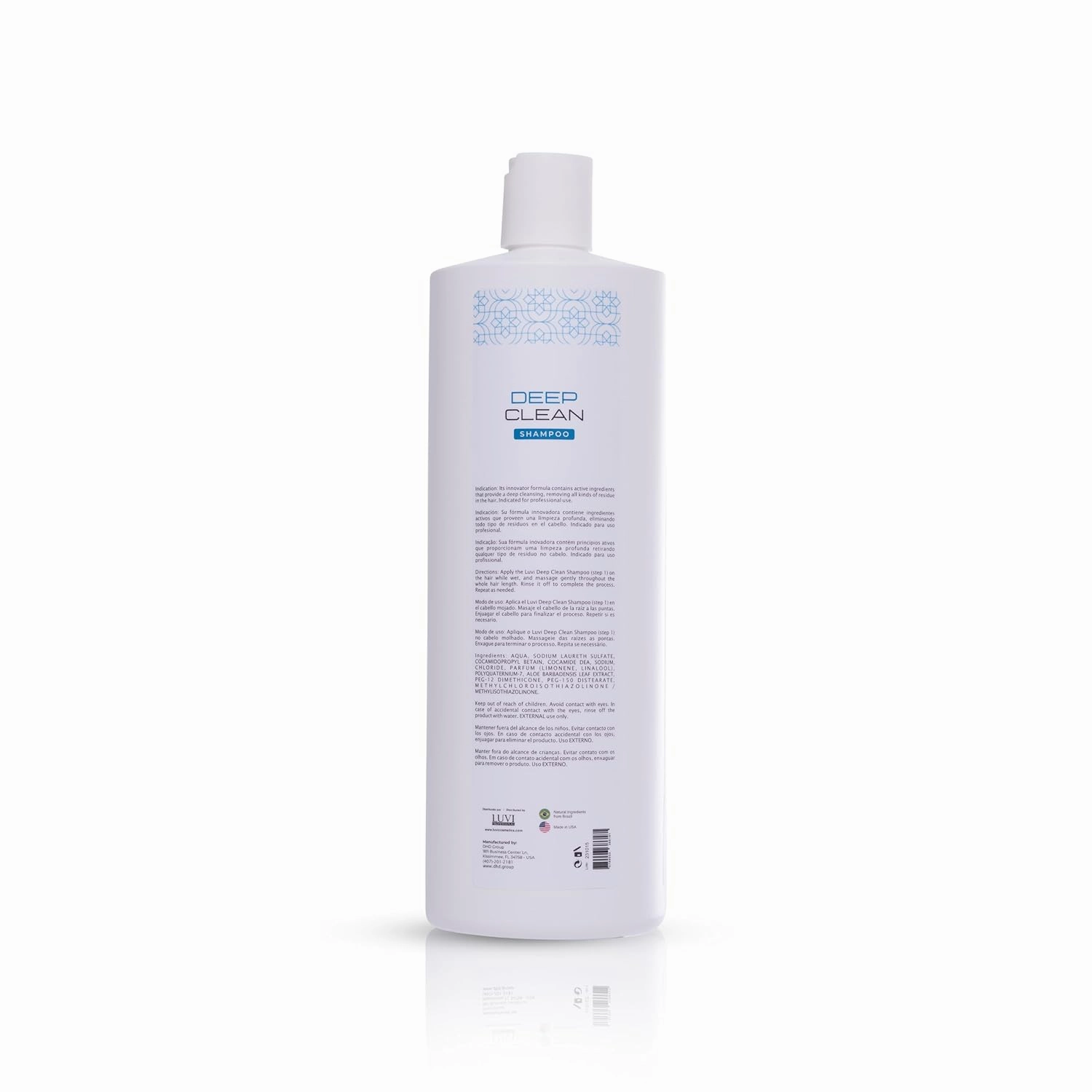 LUVI COSMETICS Deep Clean Shampoo, Cuticle Opening, Residue Removal, (33.8 fl oz | 1000 ml) - Hair Care for All Hair Types, Deep Cleaning, Readies Hair for Treatments