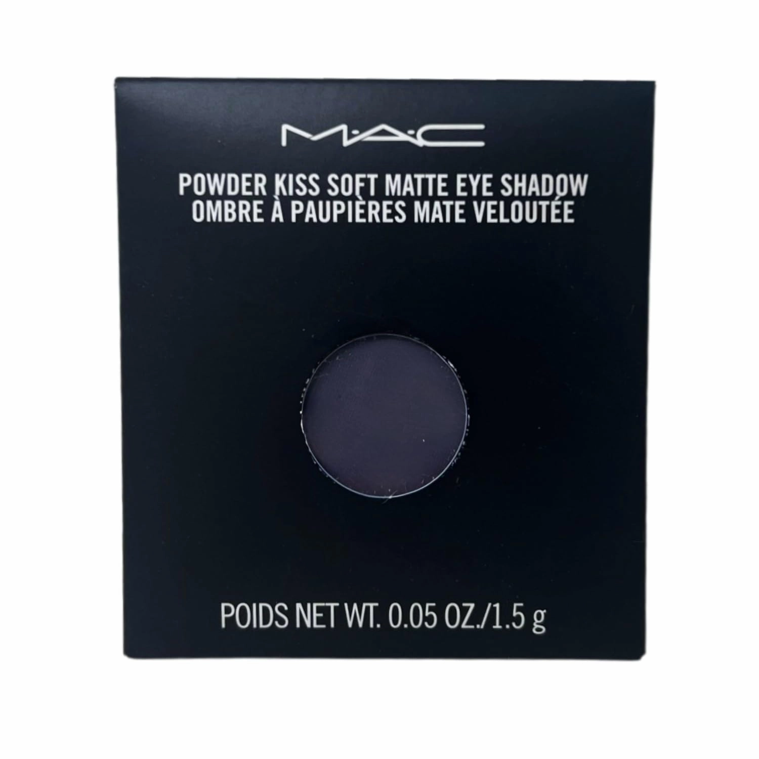 M.A.C Cosmetics Powder Kiss Matte Eye Shadow Refill Pan - It's Vintage (cool dark purple) - .05 oz / 1.5 g