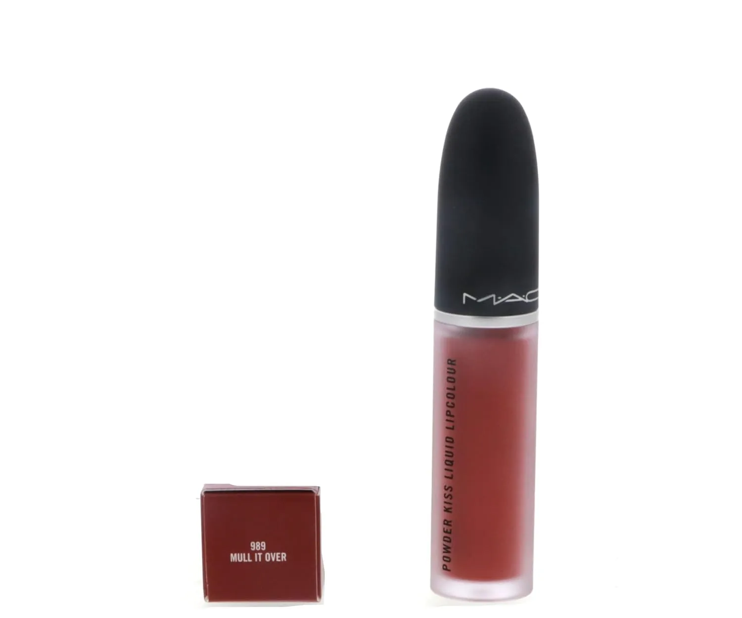 MAC Powder Kiss Liquid Lipcolour Lipstick - 989 Mull It Over (Dirty Peach) - 0.17 fl oz / 5 mL