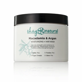 Macadamia & Argan Oil Hair Mask | Deep Conditioner, Hydrates & Moisturizes | For Color Treated, Dry & Damaged Hair | Easily Comb Through Hair| Paraben & Sulfate Free