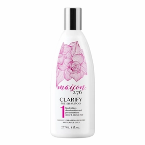 Maison 276 CLARIFY Pre-Shampoo for Silver, Gray & Blonde Hair, Tone-Correcting Pre-Shampoo, NOT a Purple Shampoo, Neutralizes Brassiness, Hair Pre-Conditioner, Sulfate-Free, 1, 8oz Bottle