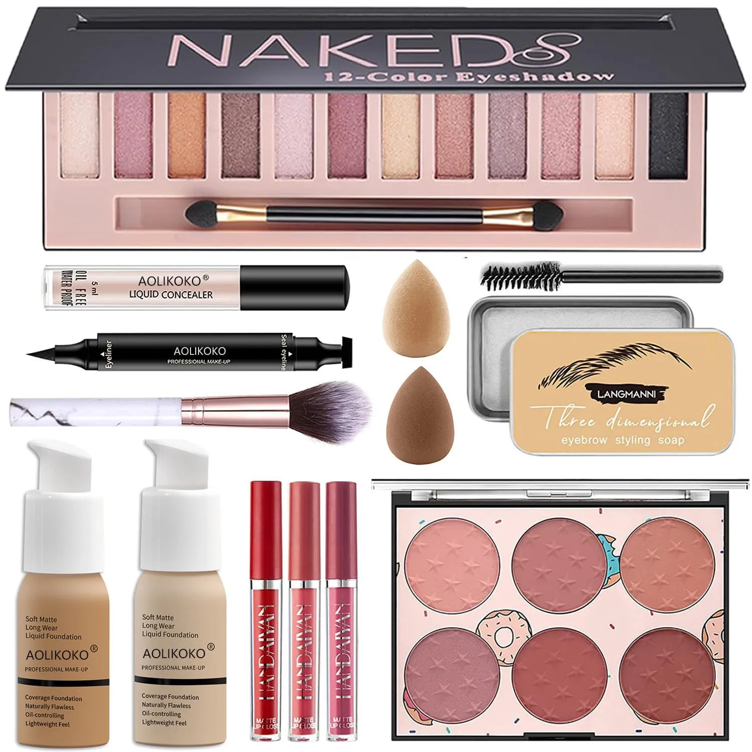 Makeup Kit for Women Full Kit,All in One Makeup Kit,Includes 12 Colors Eyeshadow Palette And multiple cosmetics,Makeup Gift Set for Women &Girls(YYP-NEW)