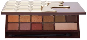 Makeup Revolution I Heart Makeup Palette Zestaw cieni do powiek Chocolate Golden Bar 22g (16 kolorĂlw)