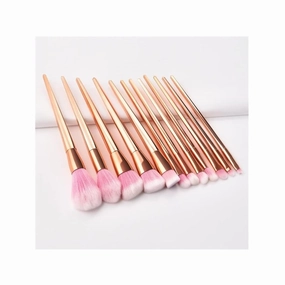 Makeup Brush 12pcs Gold Pro Foundation Powder Eyeshadow Contour Blush Brush Cosmetic Beauty Make Up Kits Beauty