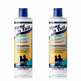 Mane 'n Tail Gentle Clarifying Shampoo   Gentle Replenishing Conditioner 12 Ounce Each