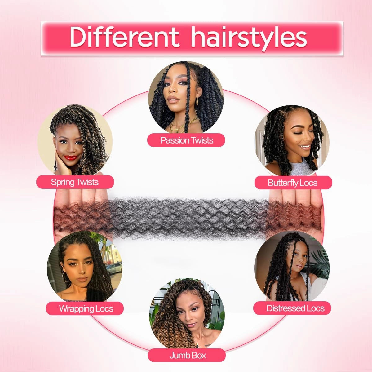Marley Twist Braiding Hair 12 Inch 8 Packs Pre Separated Soft Springy Afro Twist Wrapping Hair (12 Inch,8Pack,#1B/30/27)