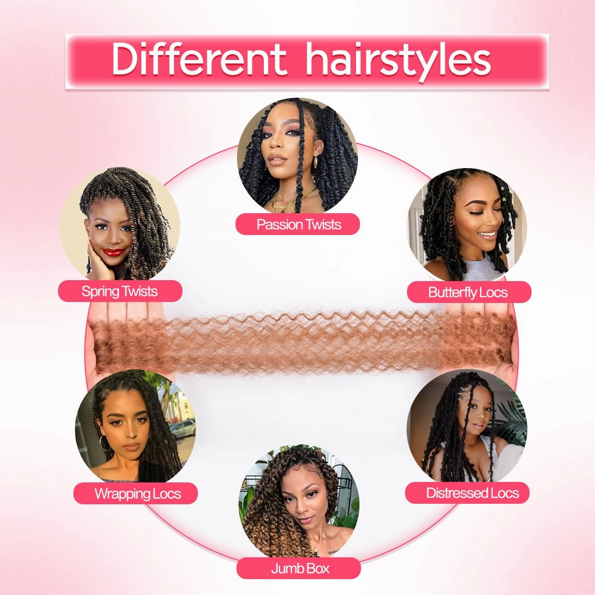Marley Twist Braiding Hair 12Inch 8Packs Pre Fluffed Afro Twist Hair Pre Separated Wrapping Hair for Soft Locs Hair Extensions (12 Inch,8Pack,#30)
