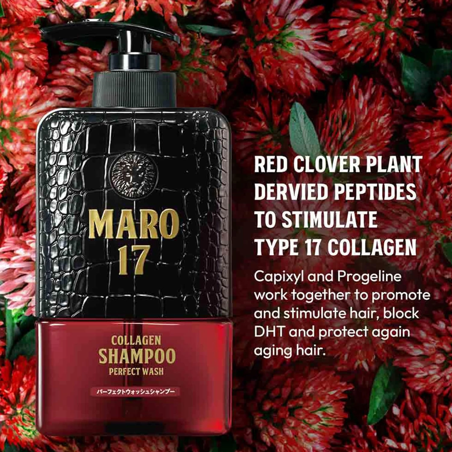 MARO17 Collagen Essentials (Collagen Shampoo Perfect Wash & Body Soap) - Hair Shampoo & Bath Soap Set for Hair Growth, Healthy Scalp & Smoother, Hydrated Skin - Silicone, Alcohol, & Paraben-Free