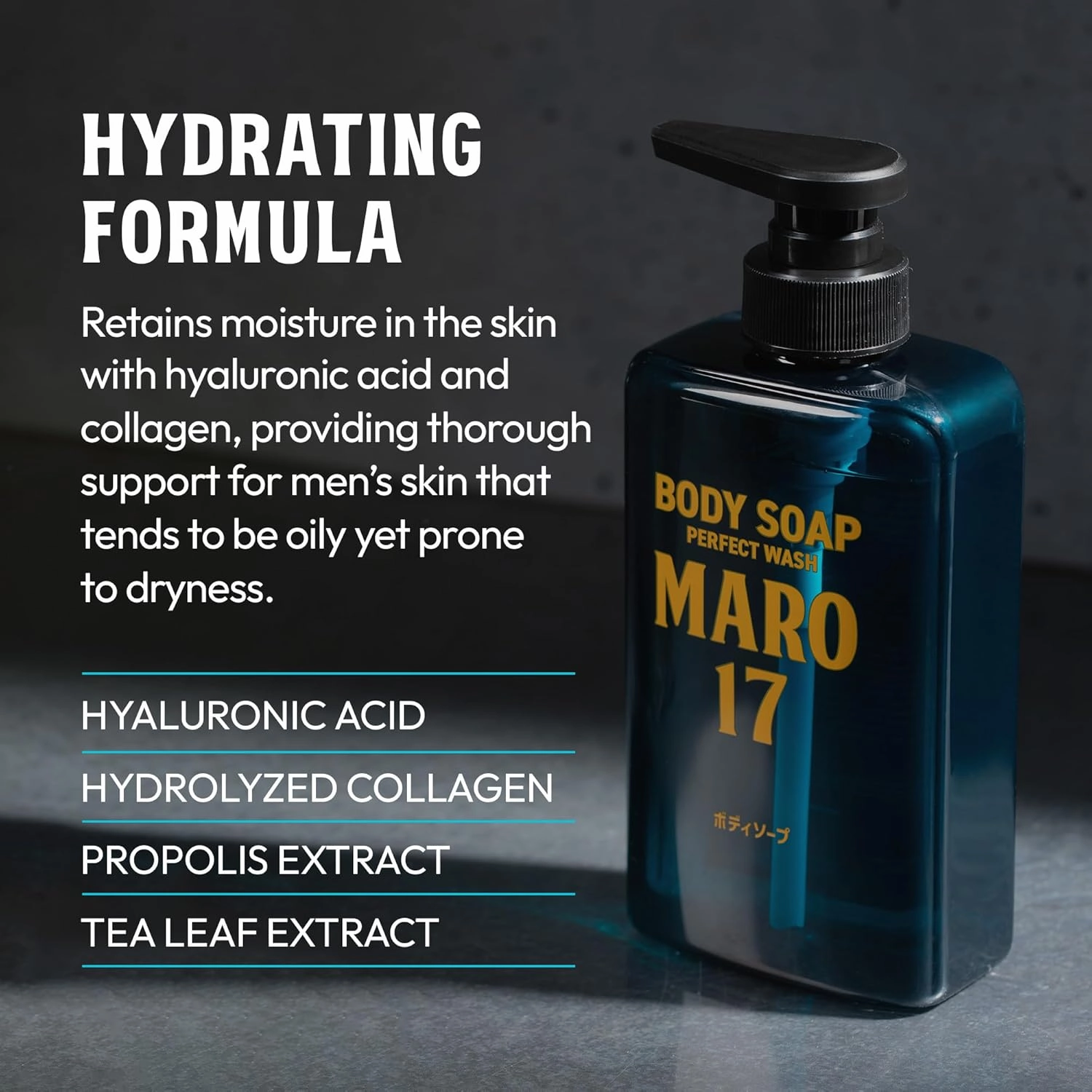 MARO17 Collagen Essentials (Collagen Shampoo Perfect Wash & Body Soap) - Hair Shampoo & Bath Soap Set for Hair Growth, Healthy Scalp & Smoother, Hydrated Skin - Silicone, Alcohol, & Paraben-Free