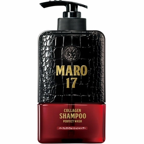 MARO17 Japan's #1 Collagen Shampoo Perfect Wash - Mens Shampoo for Hair Growth & Volume - Cleanses Dirt and Unnecessary Sebum - Sulfate Free   DHT Blocker and Collagen for Thicker Hair - Gifts for Men