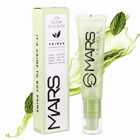 Mars Beauty Glow O'Clock Face Primer, Green Tea Extract, Long Lasting Dewy Finish, 30ml