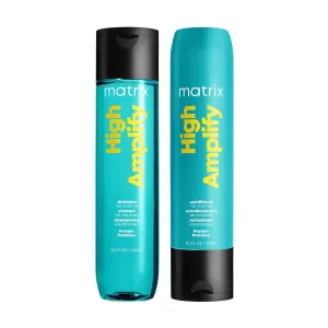 Matrix High Amplify Volumizing Shampoo & Conditioner Set - Instant Lift, Lasting Volume & Strengthening, Silicone-Free, For Fine, Thin & Limp Hair, Salon Professional