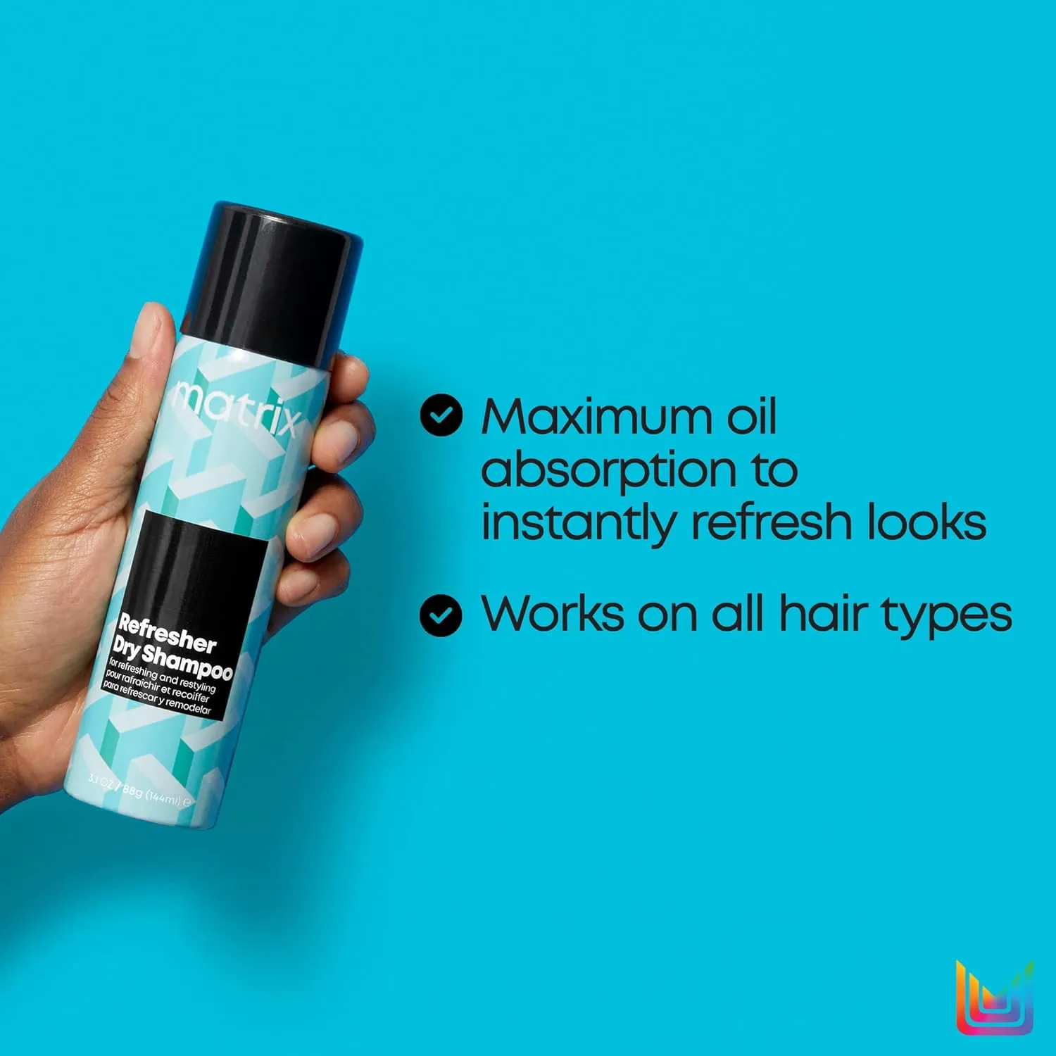MATRIX Styling Dry Shampoo | Absorbs Oil & Refreshes Hair | Provides Long Lasting Style | For All Hair Types | Silicone, Sulfate, & Talc Free | 3.1 Oz.
