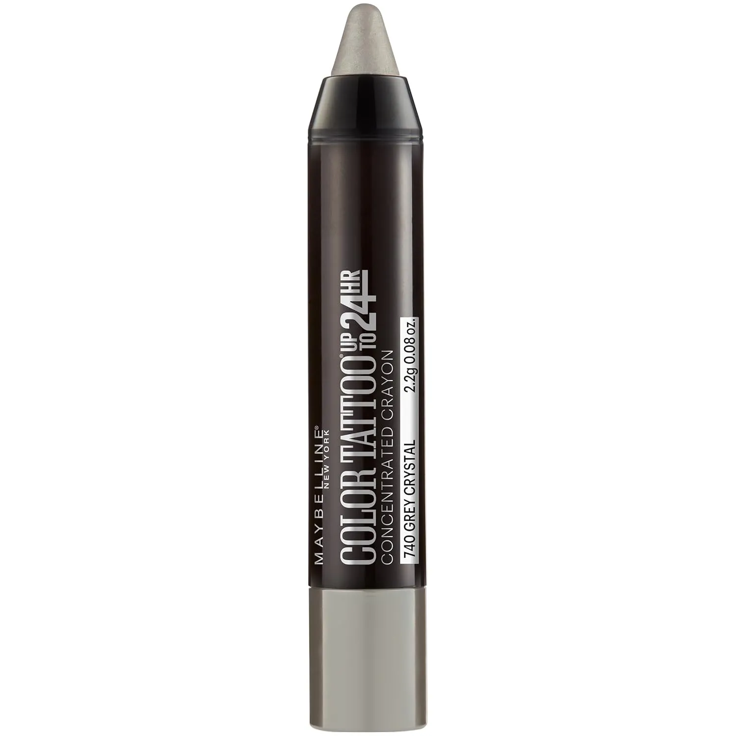 Maybelline New York Eyestudio ColorTattoo Concentrated Crayon,740 Grey Crystal, 0.08 oz.