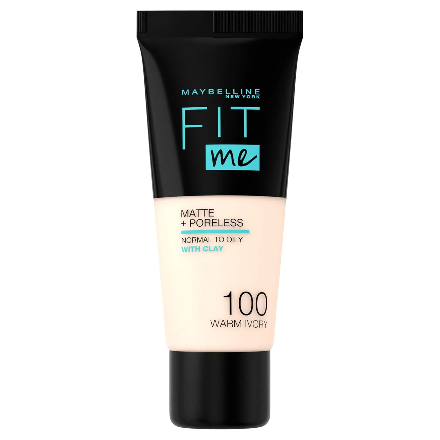 Maybelline New York Fit Me Matte & Poreless Foundation 100 Warm Ivory 30ml