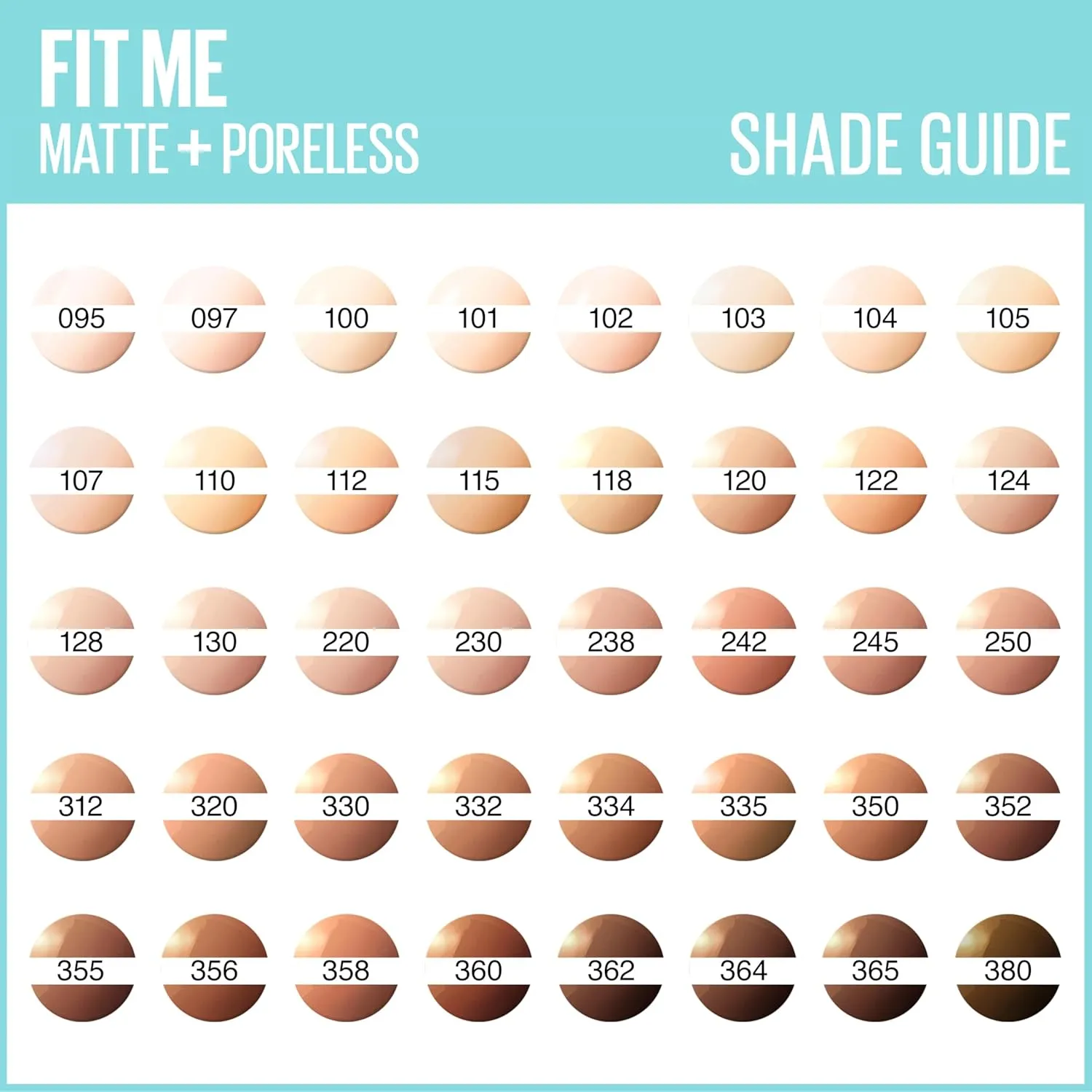 Maybelline New York Fit Me Matte & Poreless Foundation 100 Warm Ivory 30ml