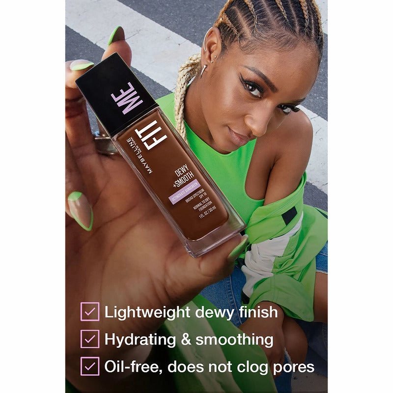 Maybelline Fit Me Dewy & Smooth Luminous Liquid Foundation - 235 Pure beige