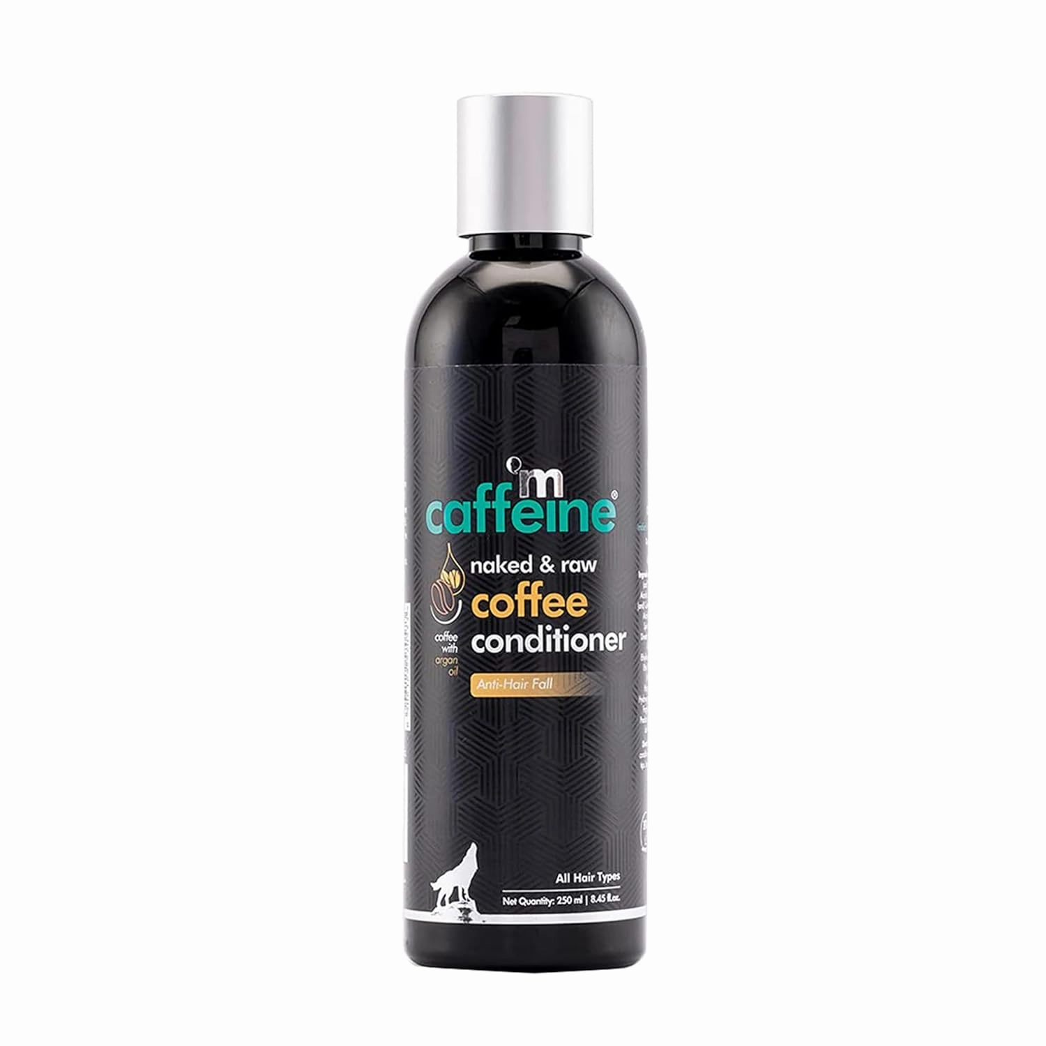 mCaffeine Hair Fall Control Coffee Conditioner (250ml) | With Pro-vitamin B5 and Argan Oil | Strengthens and Nourishes Hair Shafts | Sulphate and Silicone Free