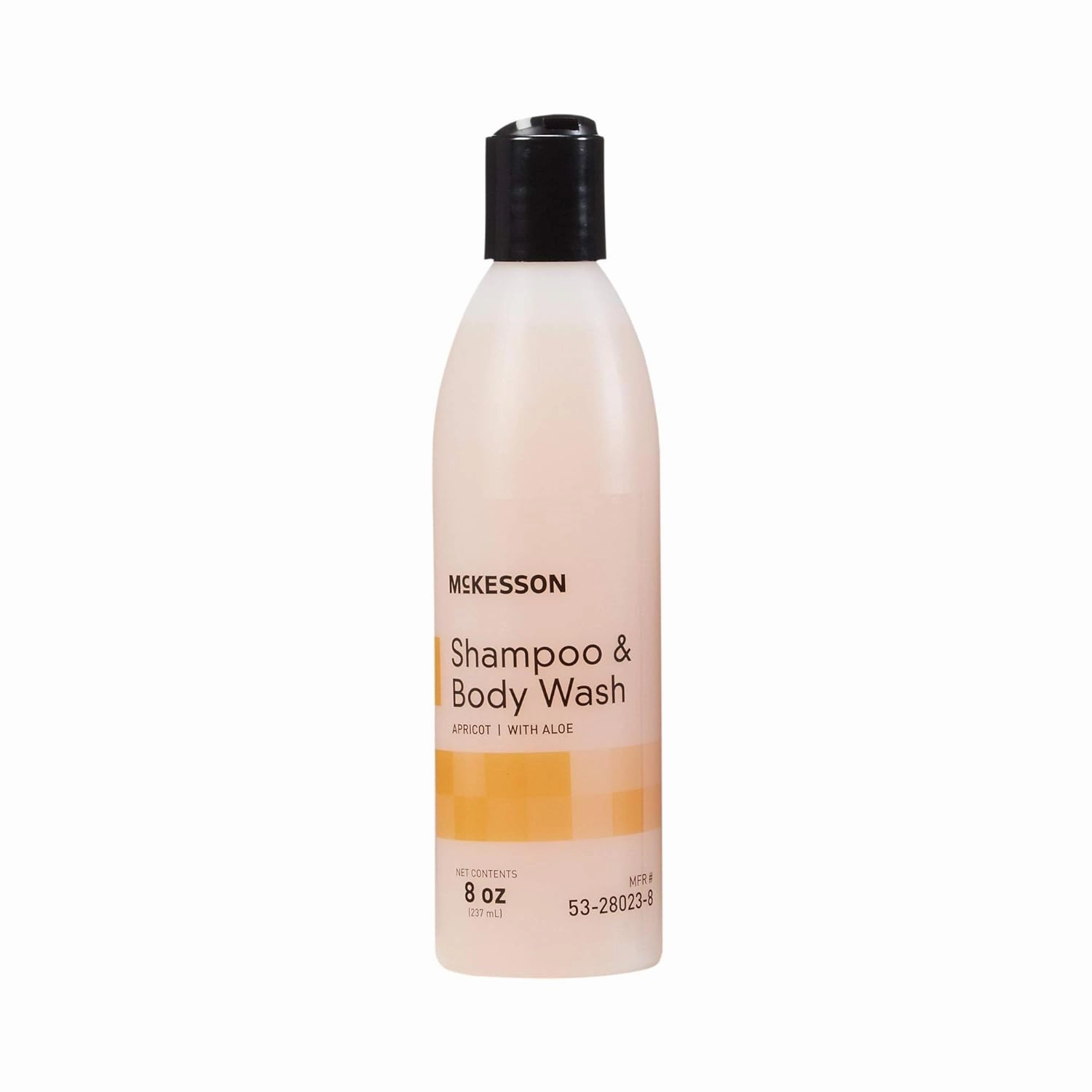 McKesson Shampoo and Body Wash with Aloe, Apricot Scent, 8 oz, 48 Count