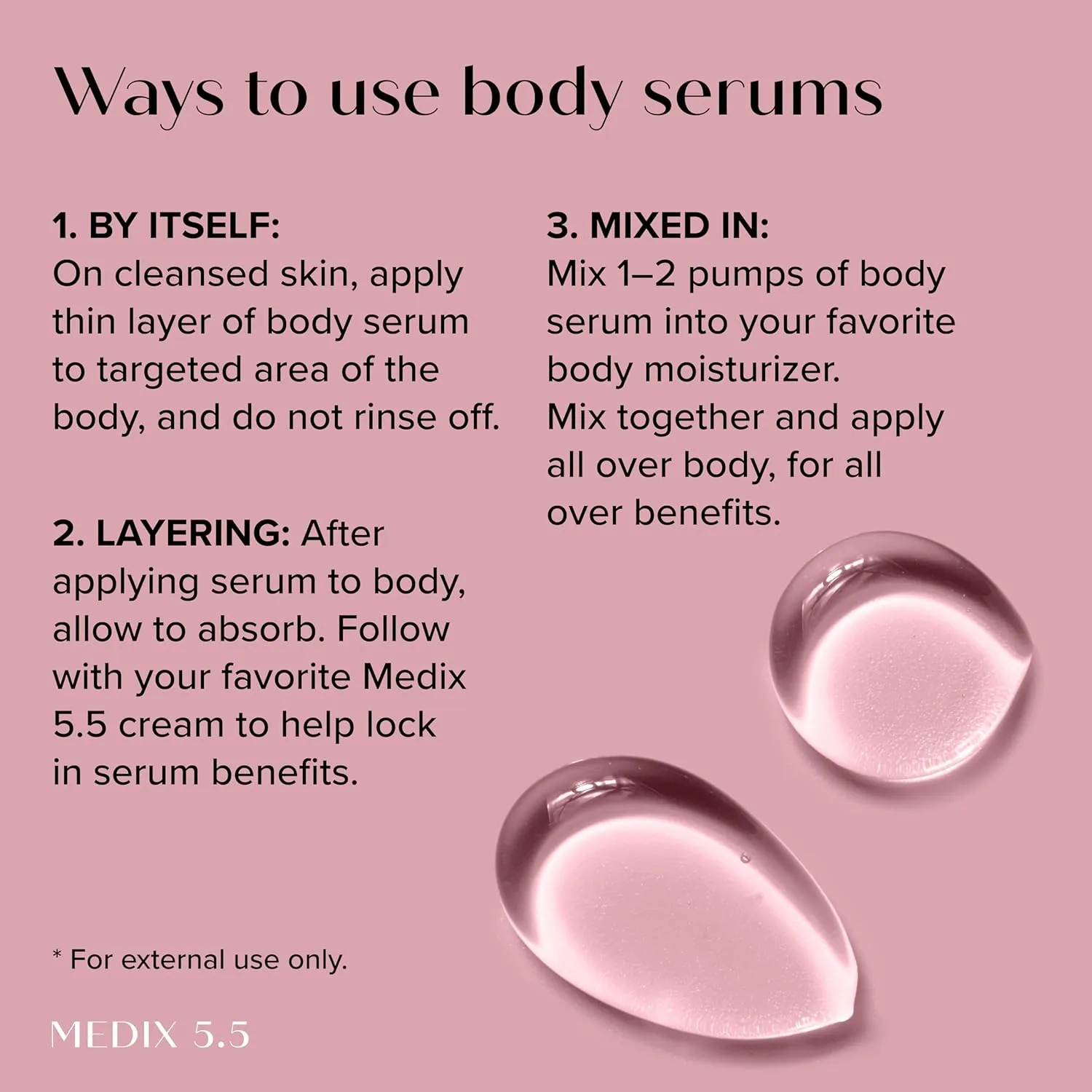 Medix 5.5 Anti Aging Skin Care 3PC Set | Retinol Body Cream   Exfoliating AHA Glycolic Acid Foaming Face Wash & Body Wash   Hyaluronic Acid Serum Booster, Wash   Treat   Hydrate Skincare Set, 3PC Set