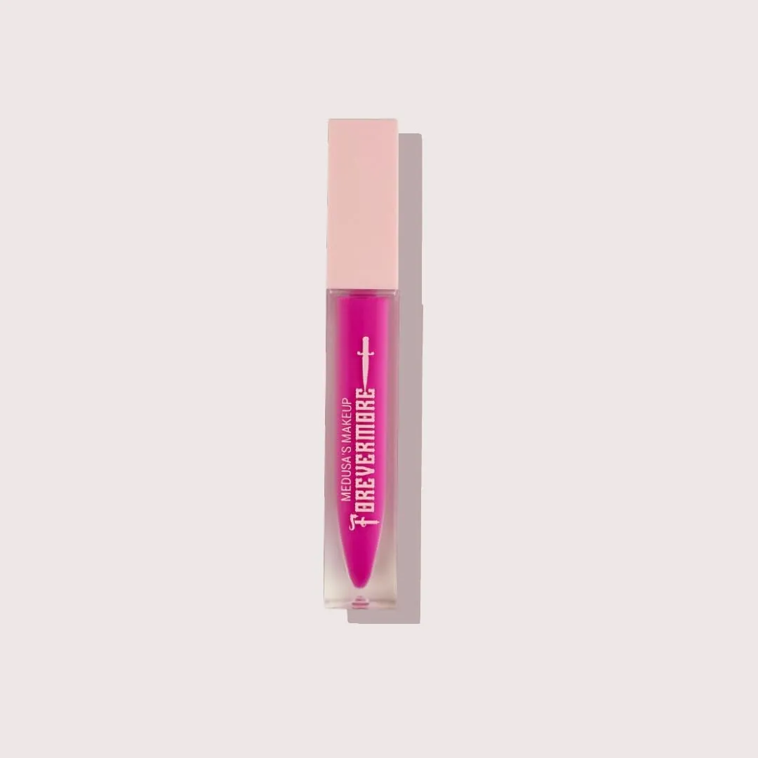 Medusa's Makeup Forevermore Liquid Matte Lipstick Bold, VelvetyMatte Finish - Long-Lasting Wear - Cruelty Free & Vegan (Pixel Pink, 2 fl oz)