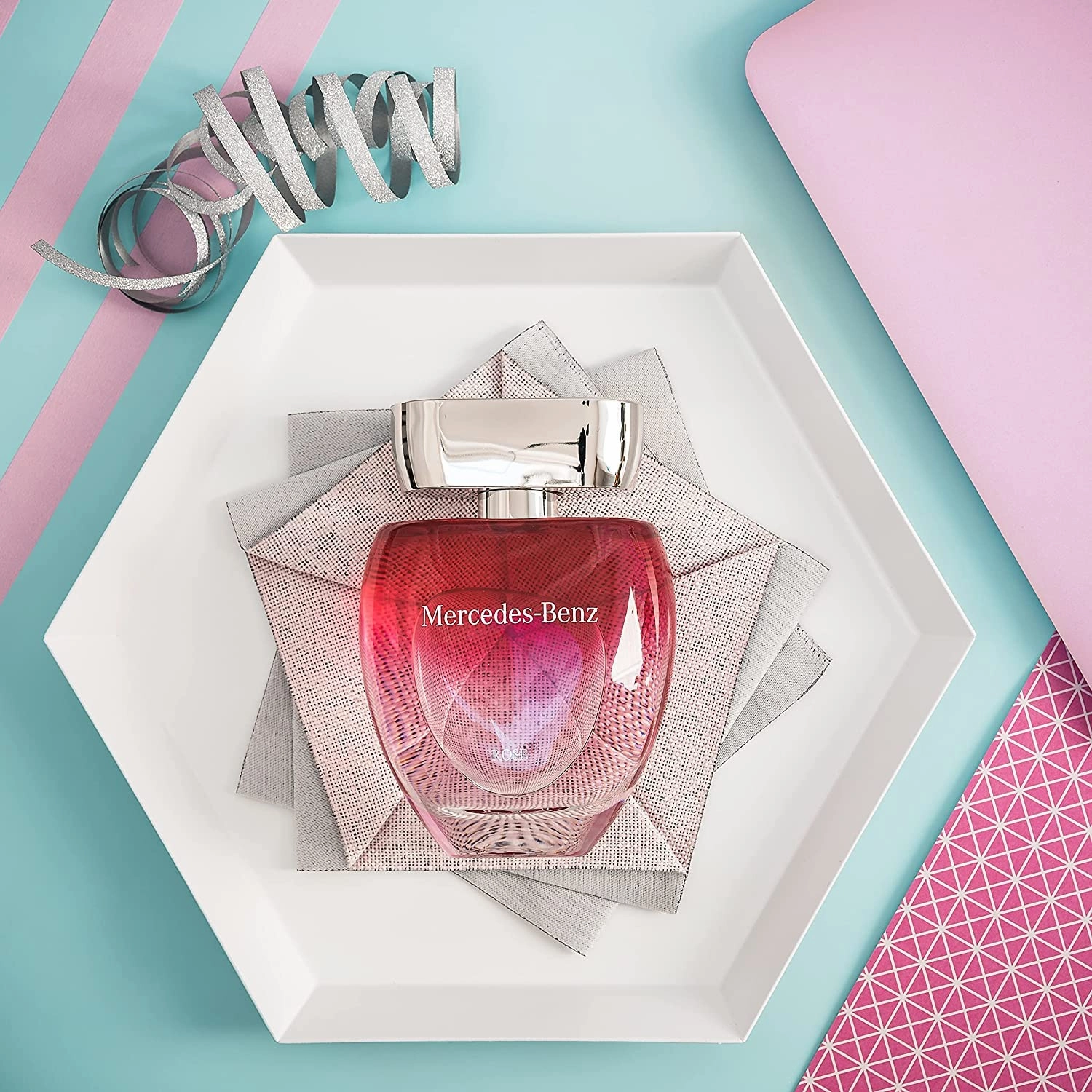 Mercedes-Benz - Rose - Professional Fragrance For Women - Elegant And Irresistible - Romantic And Stylish - Naturally Infused And Crafted - Sweet, Fresh And Young - Eau De Toilette - 2 Oz