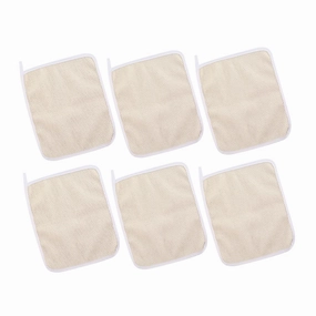 MERRYHAPY 6 Pack Exfoliating Bath Towel Face Scrubber Glove Quick Dry Nylon Face Cleansing Cloth Back Scrubber for Smooth Skin