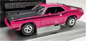 Metal Die Cast Toy Cars for PLH AAR Cuda 1:18 Scale Hobby Collection Model Muscle Car Pink for Ornaments Display Toys Souvenirs for Home Or Office Décor