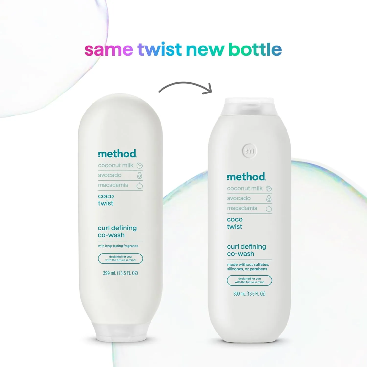 Method Curl Defining Co-Wash, Coco Twist, Coconut Milk   Avocado   Macadamia notes, 13.5oz
