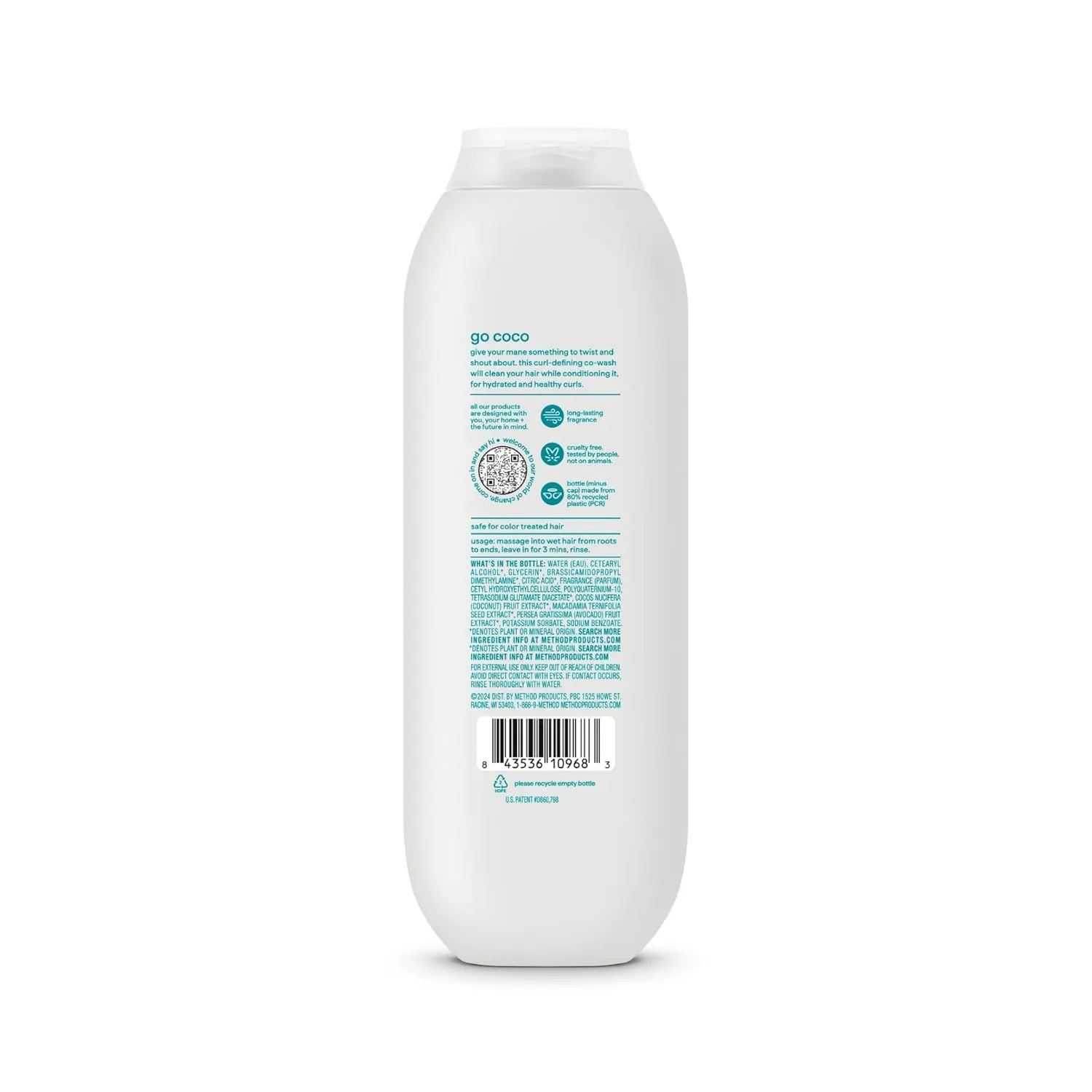 Method Curl Defining Co-Wash, Coco Twist, Coconut Milk   Avocado   Macadamia notes, 13.5oz