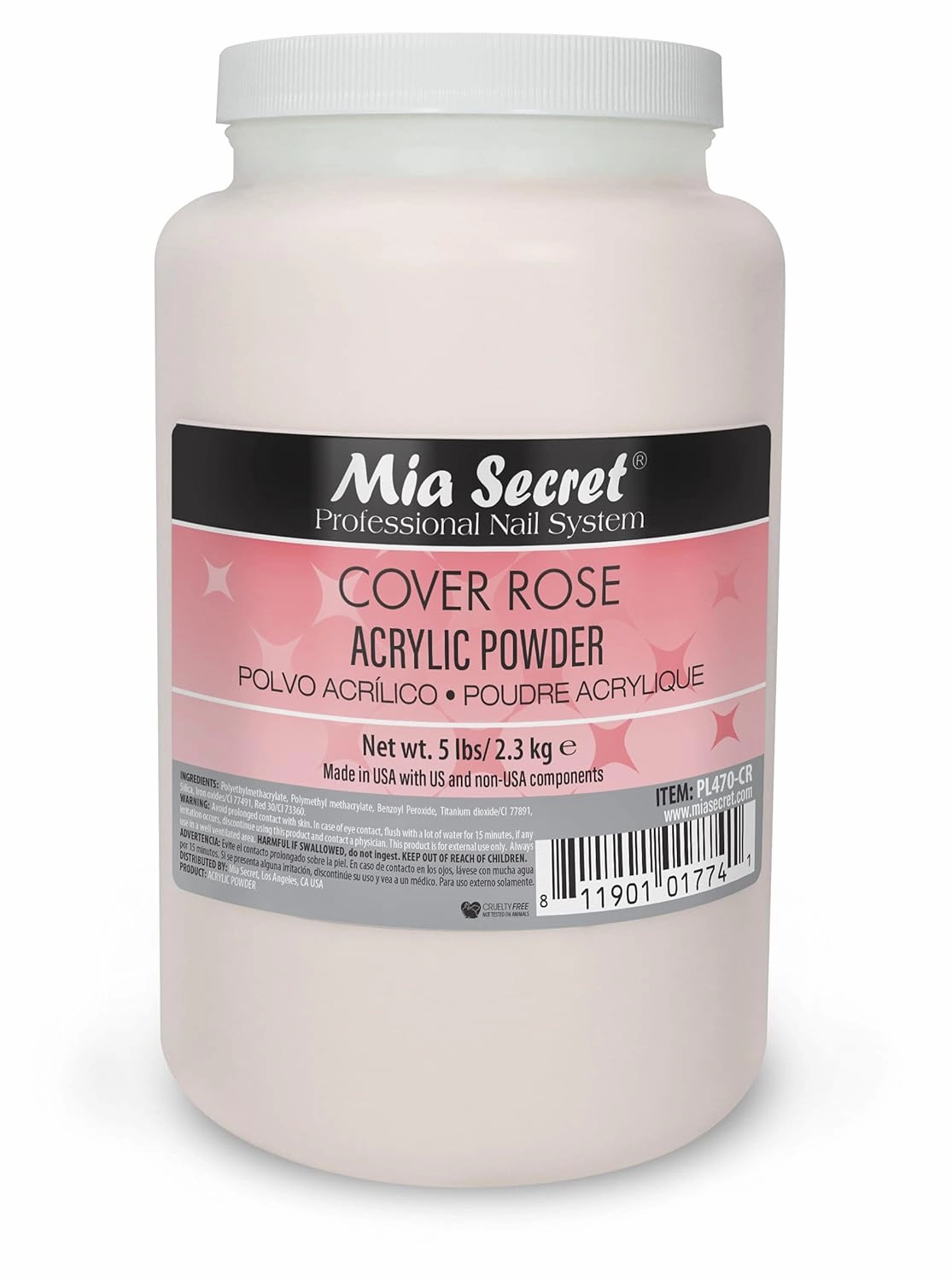 Mia Secret Acrylic Powder - 5 LBS (Cover Rose)