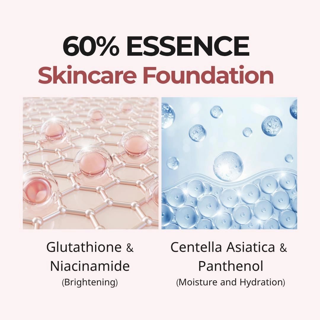 milktouch Cushion Foundation, 24H Flawless Skin, Radiant Shine, No Oxidation, Long-Lasting, Non-Creasing, 60% Hydrating Skincare Infused Korean Foundation, Valentines Gifts (24W Honey)