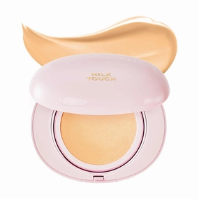 milktouch Cushion Foundation, 24H Flawless Skin, Radiant Shine, No Oxidation, Long-Lasting, Non-Creasing, 60% Hydrating Skincare Infused Korean Foundation, Valentines Gifts (24W Honey)