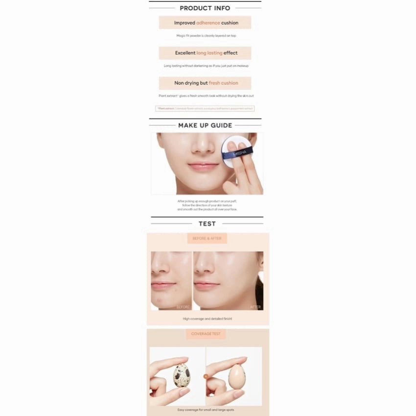 Missha Magic Cushion Cover Lasting Foundation 15g