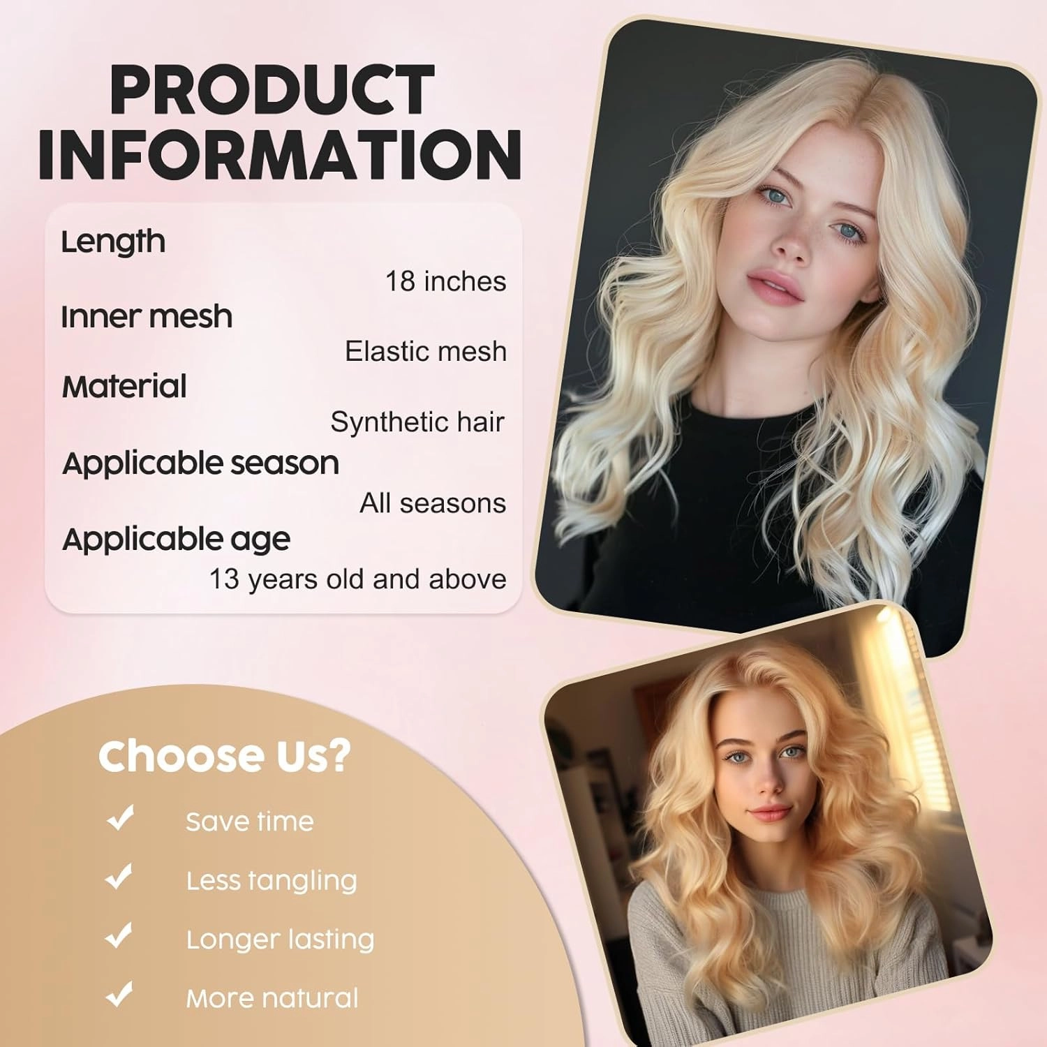 MISSQUEEN Blonde Short Wavy Wig for Women Medium Length Blond Wigs Synthetic Heat Resistant Natural Looking Curly Blonde Hair for Everyday Hairstyle Cosplay Party Halloween Use
