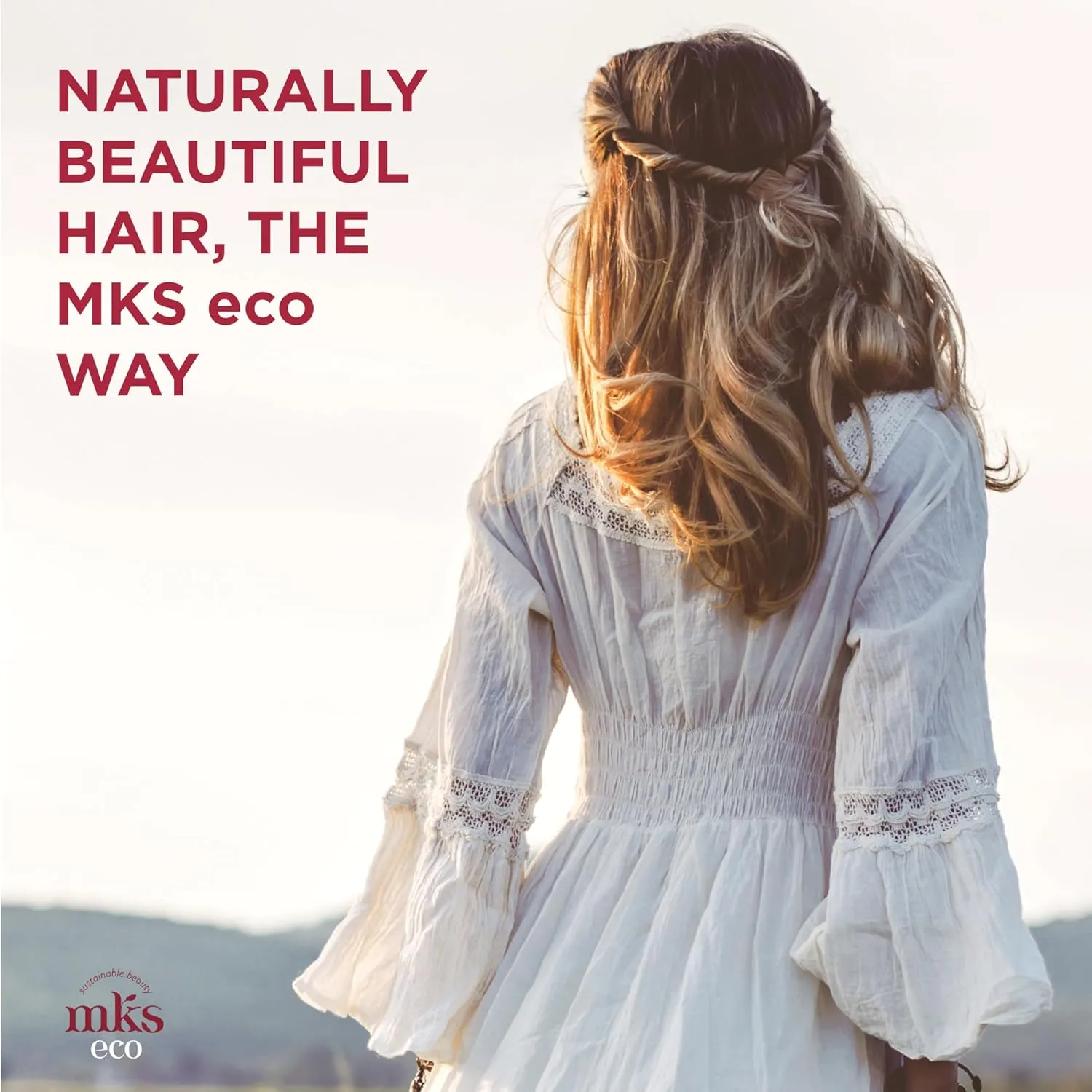 MKS eco Kahm Smoothing Conditioner, Original Scent - Detangle, Moisturize & Repair Hair - With Moroccan Argan Oil, Hemp Seed Oil & Vegetable Keratin Protein - Vegan, Cruelty Free